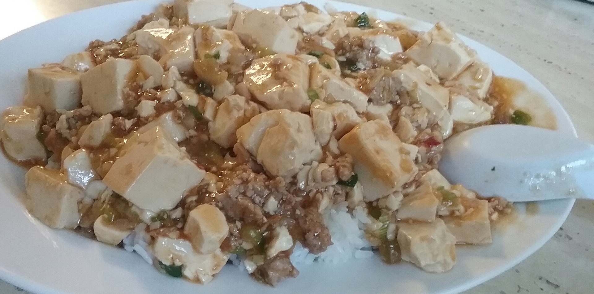 Mapo Tofu with rice